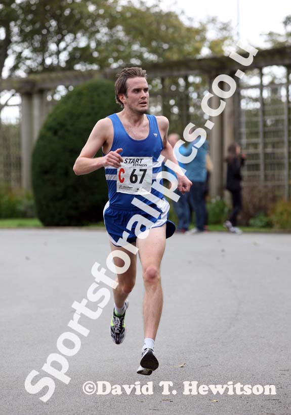 Matt Nicholson (Morpeth Harriers) 3rd leg athlete in the Northern Mens 6 Stage Road Relay.